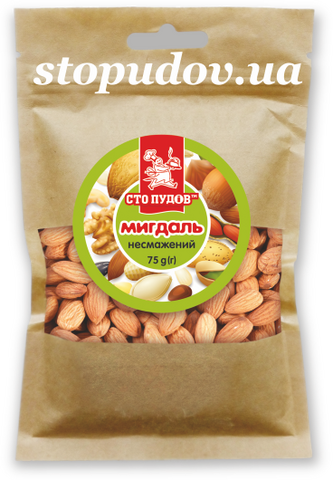 Мигдаль несмаж (Сто ПУДІВ) 75г шоу бокс (8)